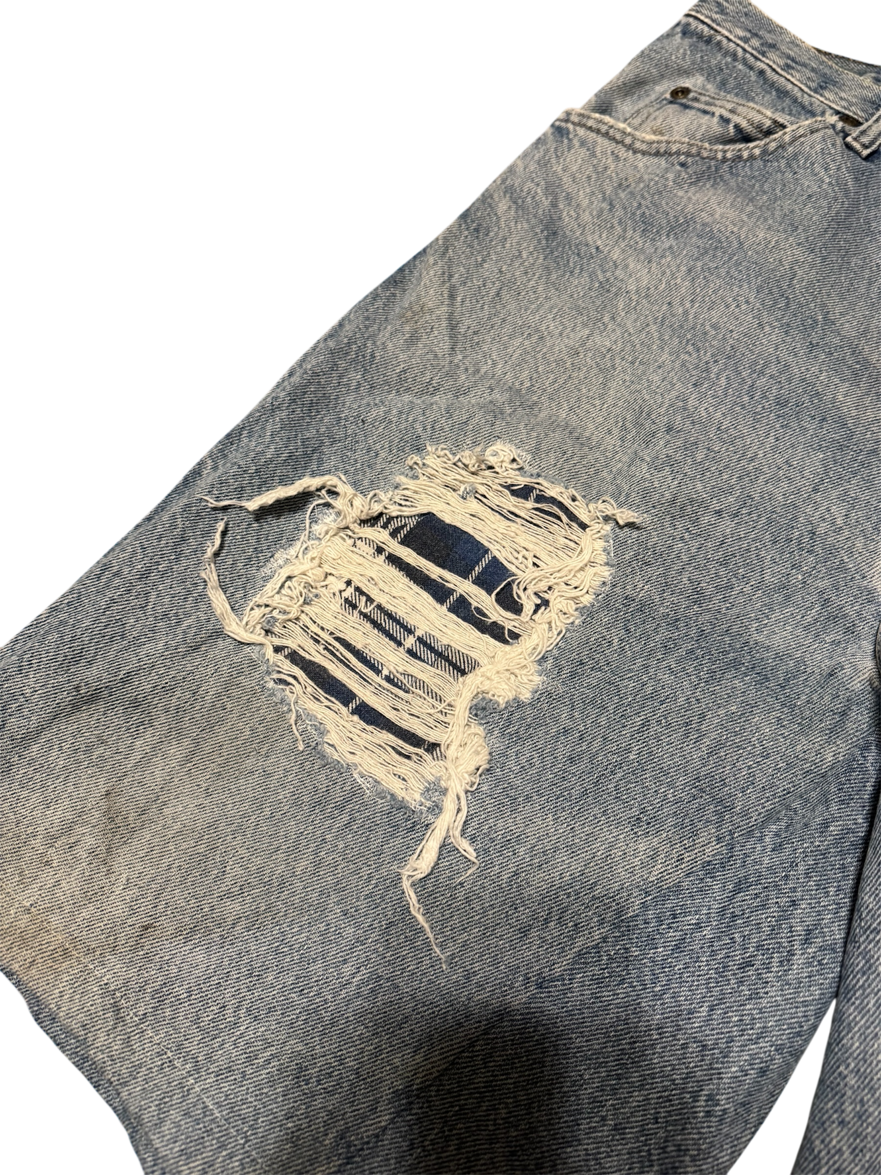 Ripped Flannel Jorts