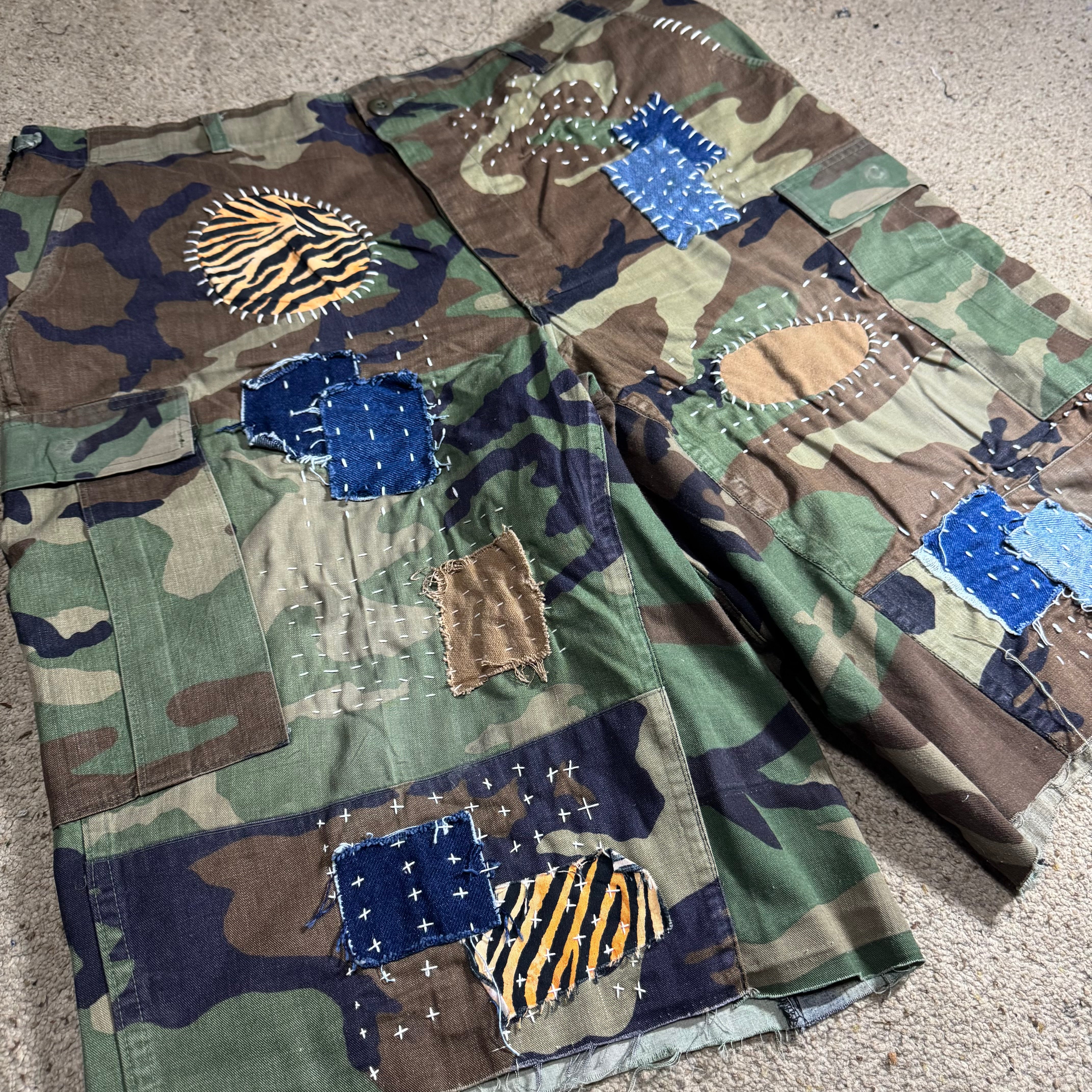 CAMO SASHIKO SHORTS