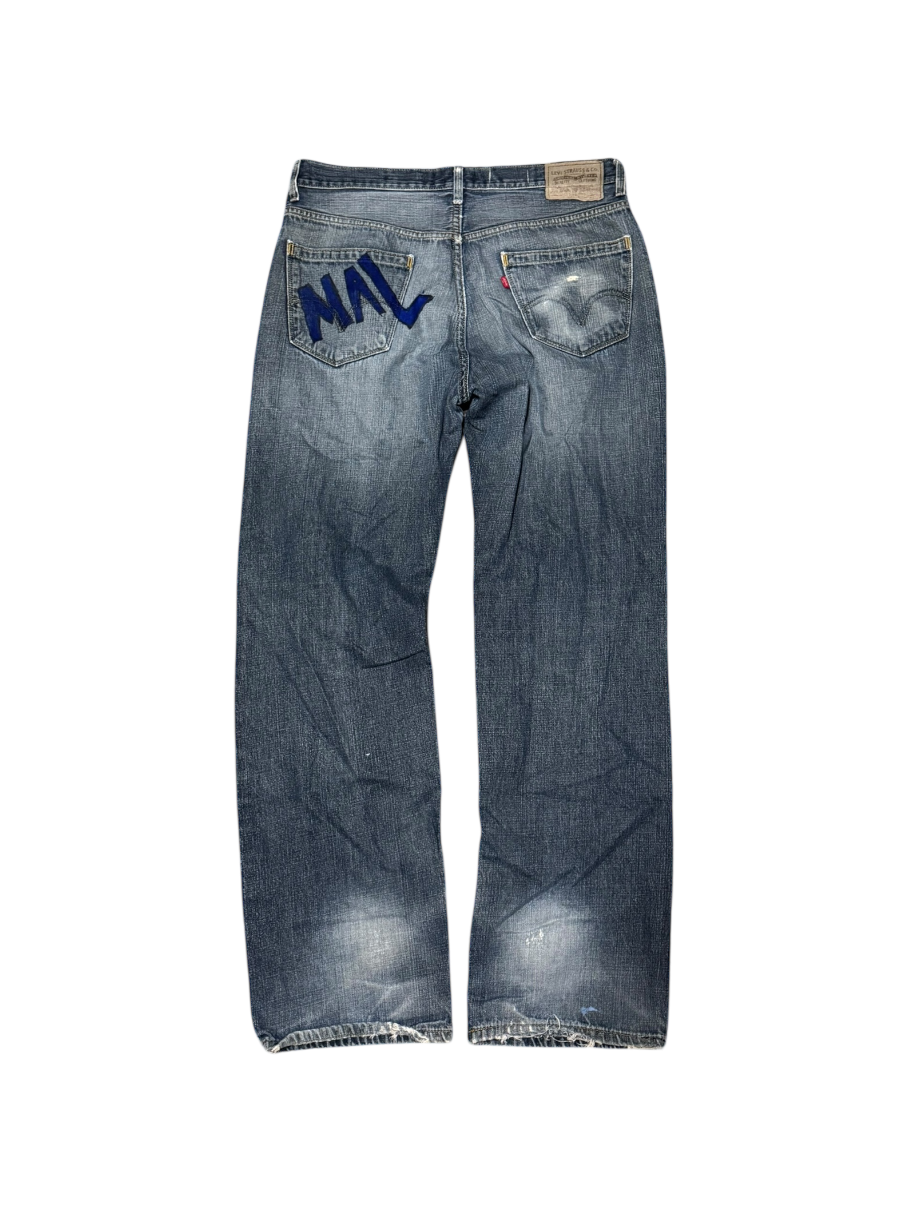 Repaired “MAL” Jeans
