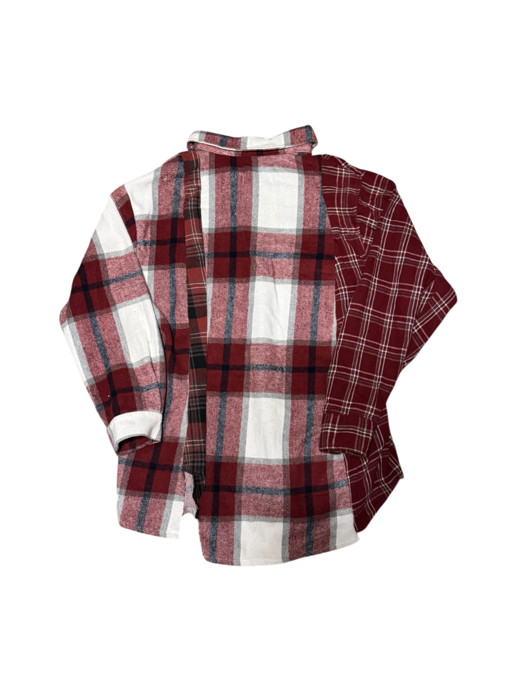 Red Reconstructed Flannel 1/2