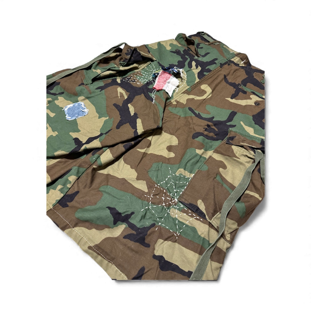 Camo Sashiko Shorts