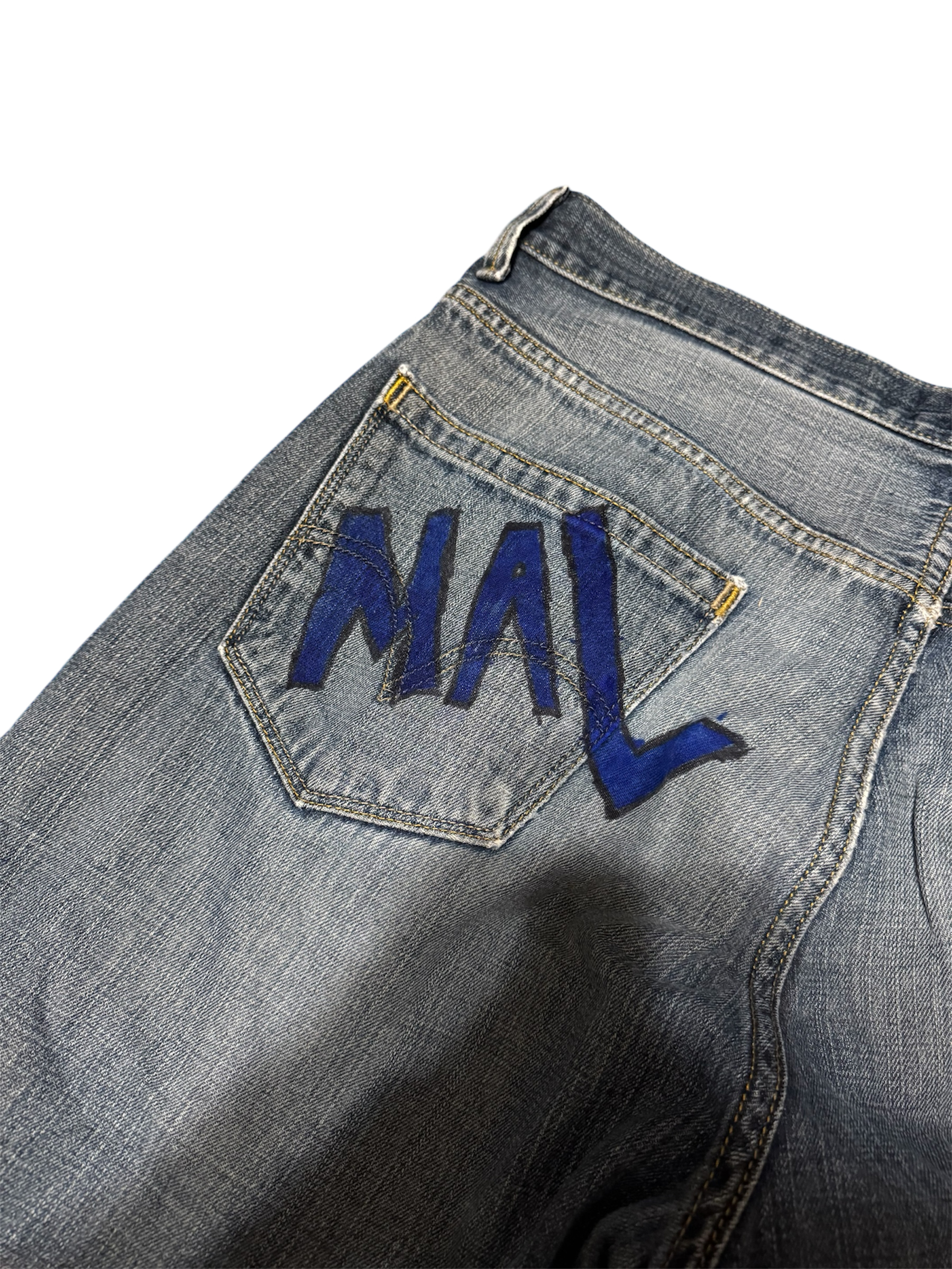 Repaired “MAL” Jeans